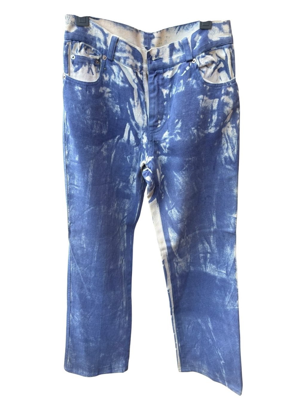 Kisca by Komarov Sample 1 Bleach Wash Straight Leg Denim Jeans Size 6